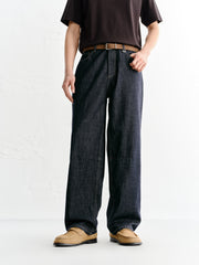 Men's Vintage Jeans with Contrast Topstitching
