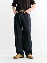 Men's Vintage Jeans with Contrast Topstitching