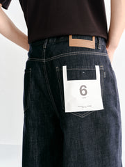 Men's Vintage Jeans with Contrast Topstitching