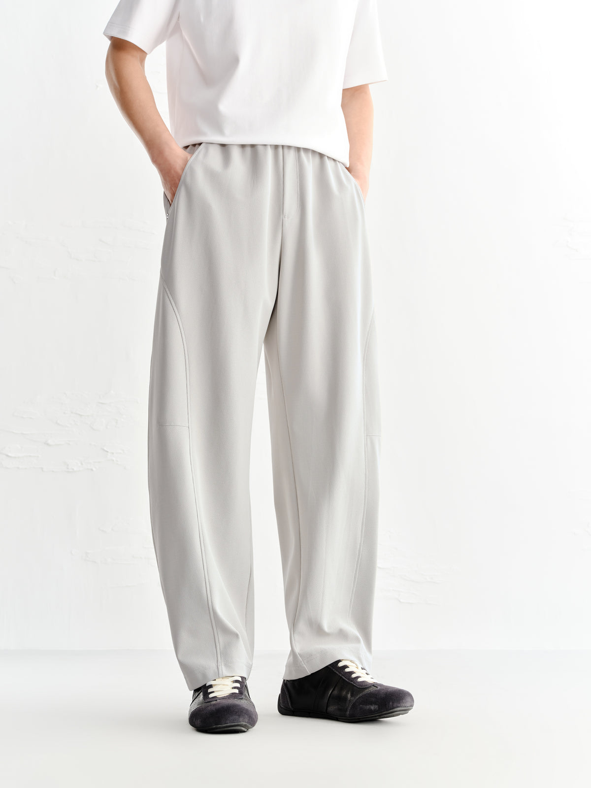 Men's Basic Knit Straight-Leg Pants