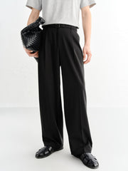 Men's Straight-Leg Pants with Belt