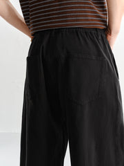 Men's Elastic-Waist Straight-Leg Jeans
