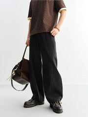 Men's Elastic-Waist Straight-Leg Jeans