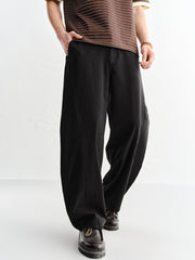Men's Elastic-Waist Straight-Leg Jeans