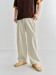 Men's Acetate Straight-Leg Cargo Pants
