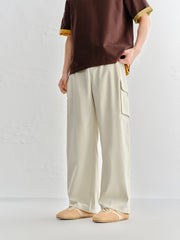 Men's Acetate Straight-Leg Cargo Pants