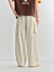 Men's Acetate Straight-Leg Cargo Pants