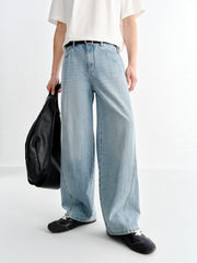 Men's Lightweight Washed Straight-Leg Jeans