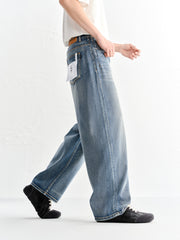 Men's Cotton Washed Straight-Leg Jeans