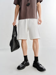 Men's Basic Straight-Leg Denim Shorts
