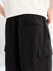 Men's Textured Patch Pocket Cargo Shorts