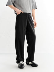 Men's Elastic-Waist Lyocell Straight-Leg Jeans