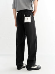 Men's Elastic-Waist Lyocell Straight-Leg Jeans