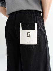 Men's Elastic-Waist Lyocell Straight-Leg Jeans