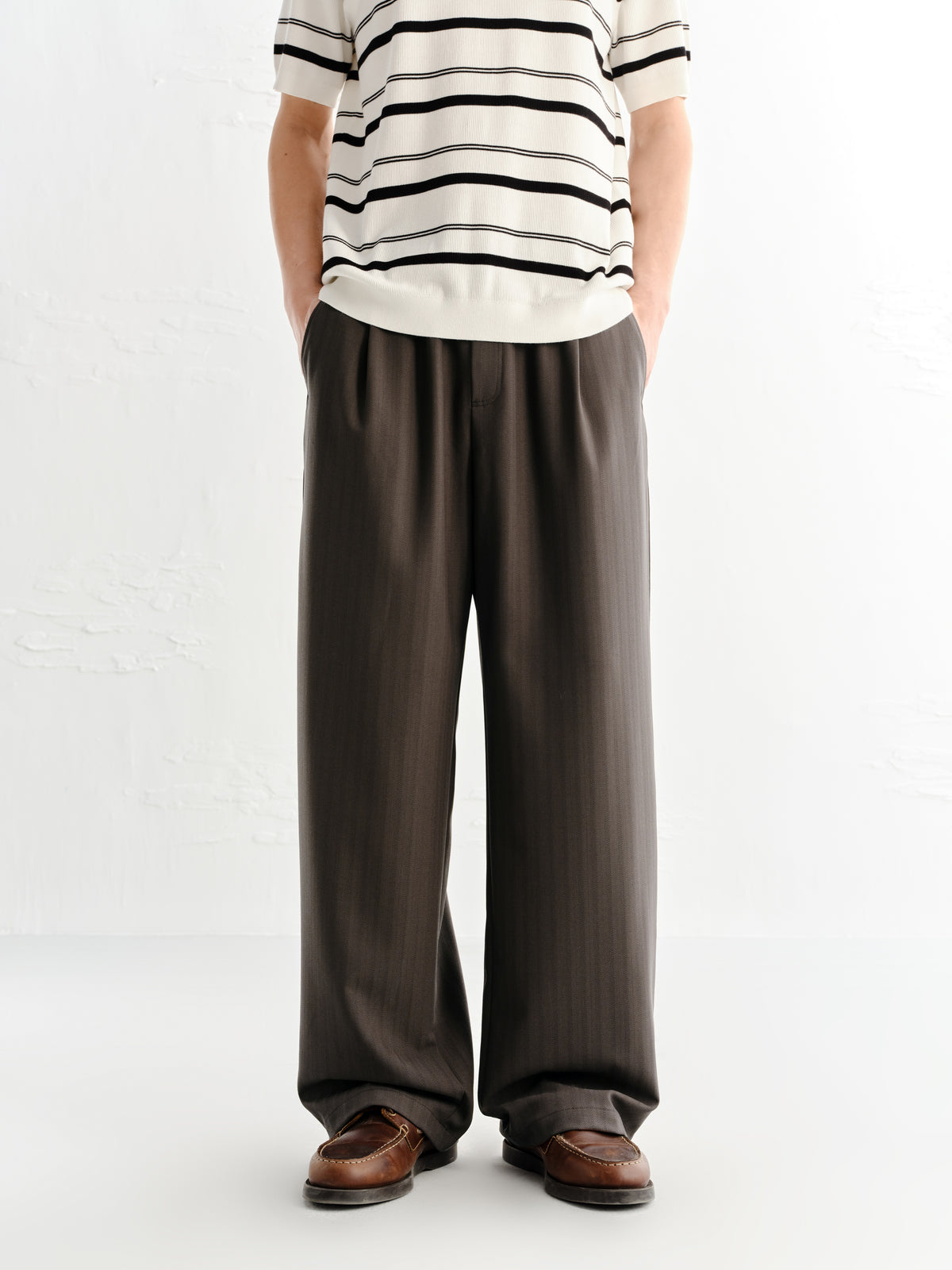 Men's Jacquard Straight-Leg Pants