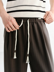 Men's Jacquard Straight-Leg Pants