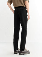 Men's Slim-Fit Embroidered Waistband Trousers