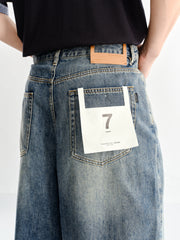 Men's Vintage Washed Tapered Jeans