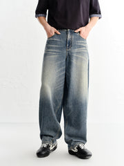 Men's Vintage Washed Tapered Jeans