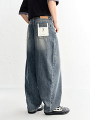 Men's Vintage Washed Tapered Jeans