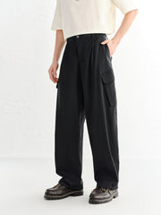 Men's Tapered Cargo Pants with Large Pockets