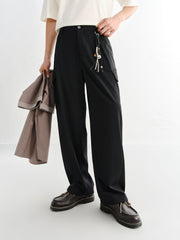 Men's Tapered Cargo Pants with Large Pockets