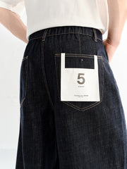 Men's Cotton-Blend Washed Tapered Jeans