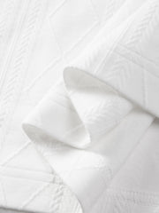 Men's Textured Jacquard Knit Polo Shirt