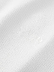 Men's Casual White Polo Shirt with Collar