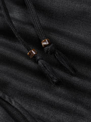 Men's Drawstring Straight-Leg Draped Pants