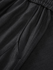 Men's Drawstring Straight-Leg Draped Pants