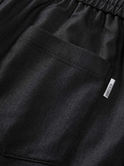 Men's Drawstring Straight-Leg Draped Pants