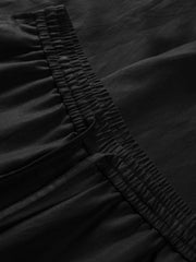 Men's Casual Black Straight Pants