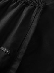 Men's Casual Black Straight Pants