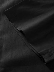 Men's Casual Black Straight Pants