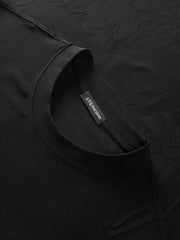 Men's casual jacquard short-sleeve shirt