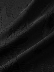 Men's casual jacquard short-sleeve shirt