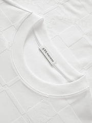 Men's Casual Textured Jacquard Short-Sleeve T-Shirt
