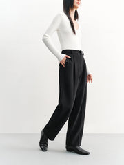 Women's Pleated Tapered Pants