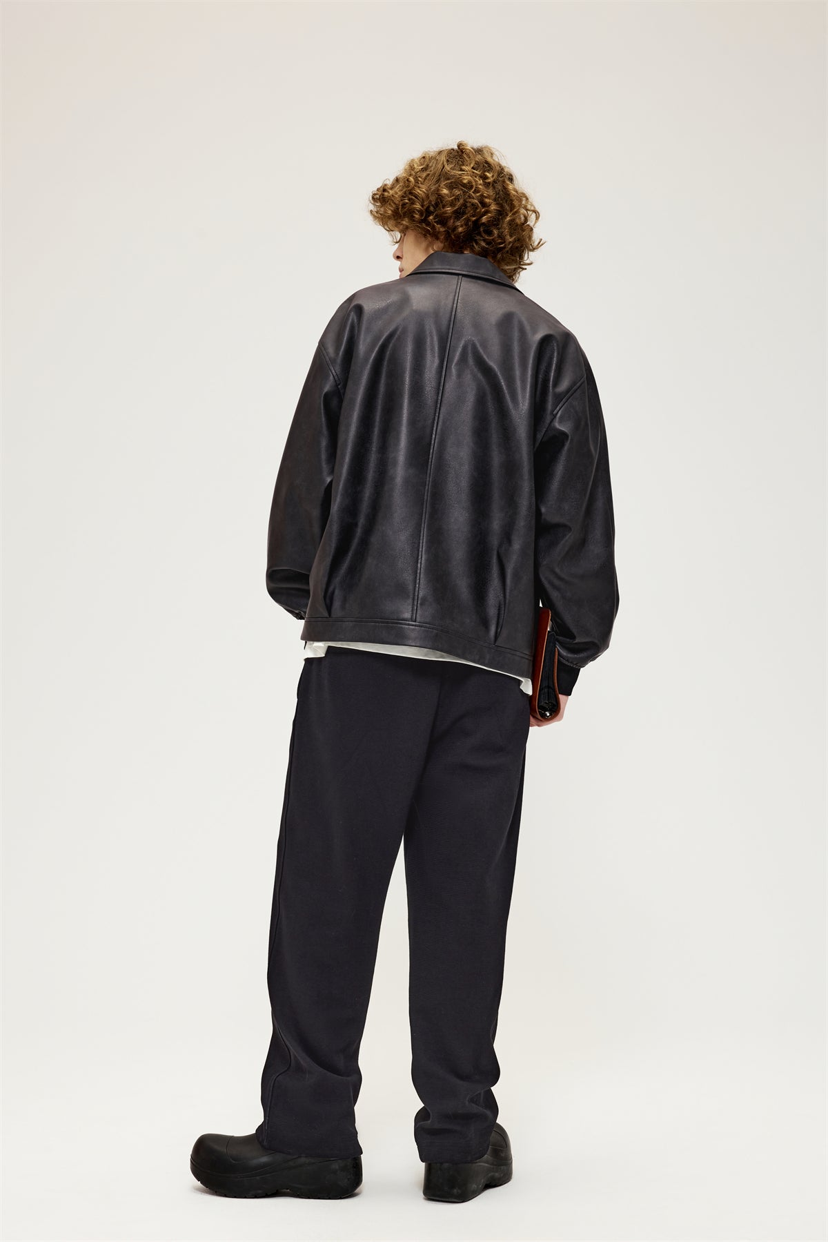 Men's Oversized PU Jacket