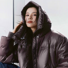 Women's Quilted Crop Puffer Jacket