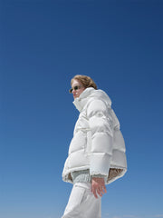 Men's White Puffer Jacket