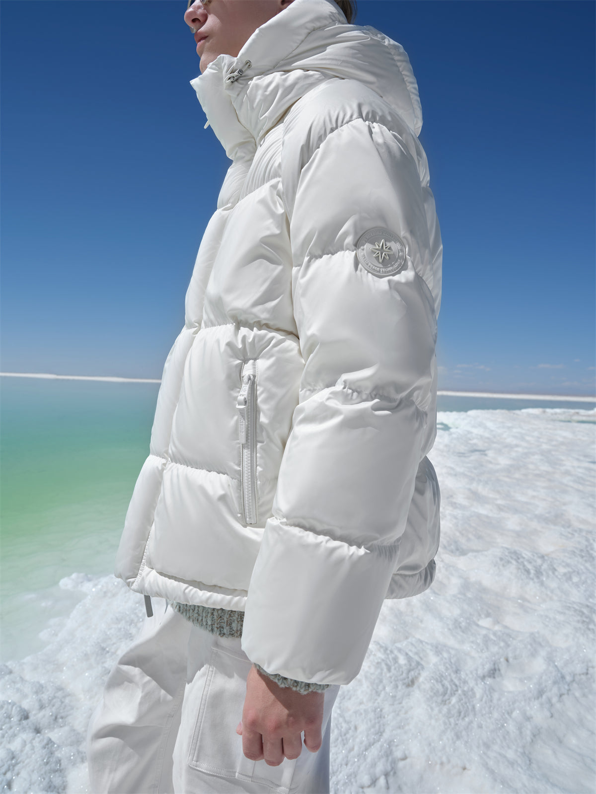 Men's White Puffer Jacket