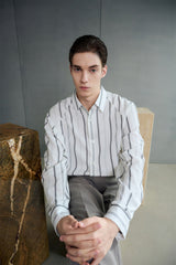 Men's Contrast Striped Shirt