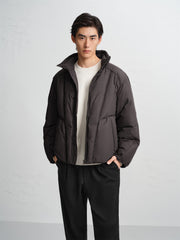 Men's Stand-Collar Goose Down Puffer Jacket