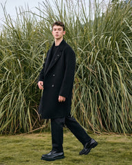 Men's Straight Wool Coat