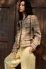 Women's Slim Fit Tweed Jacket