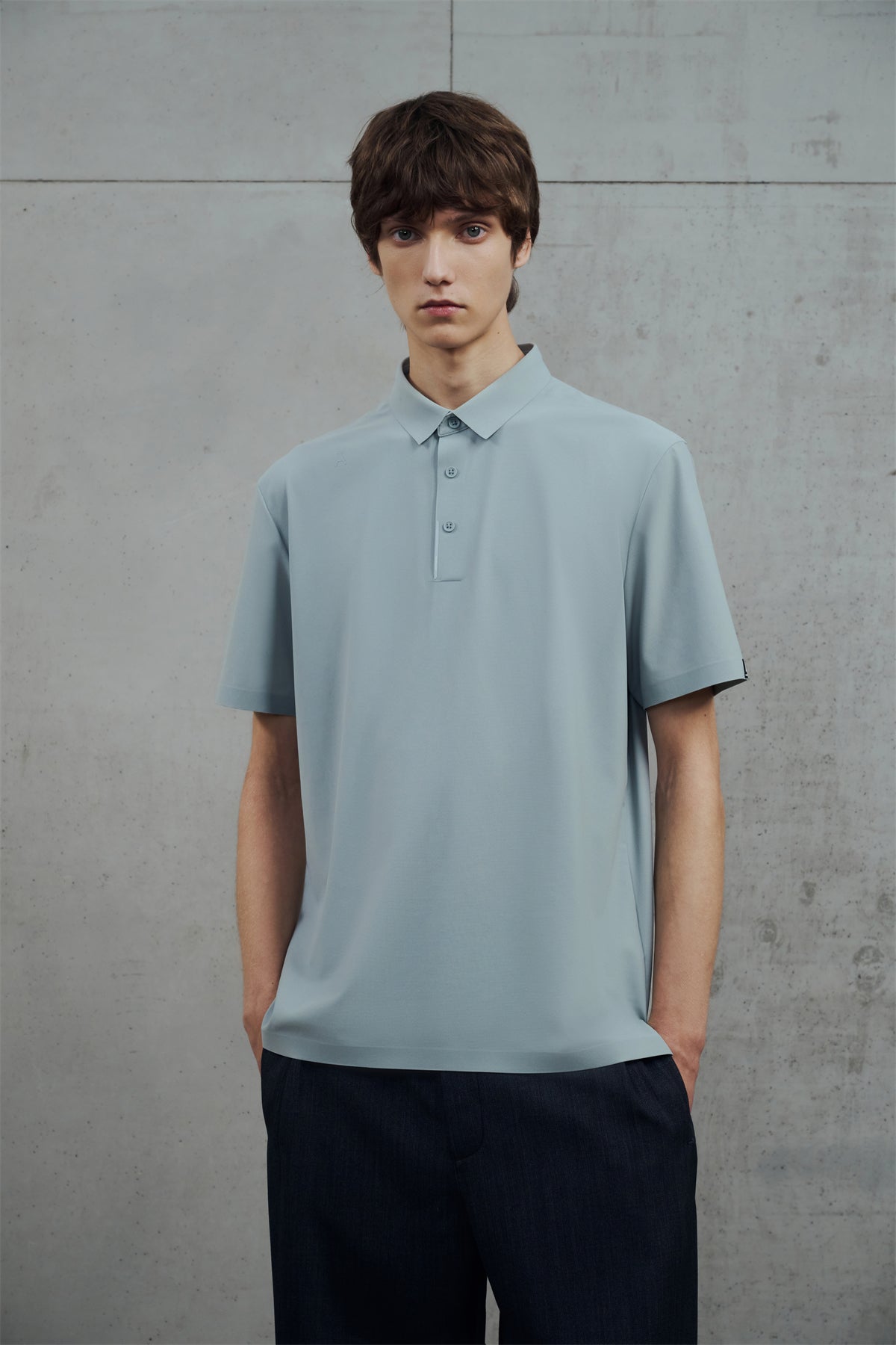 Men's Slim-Fit Solid Polo Shirt