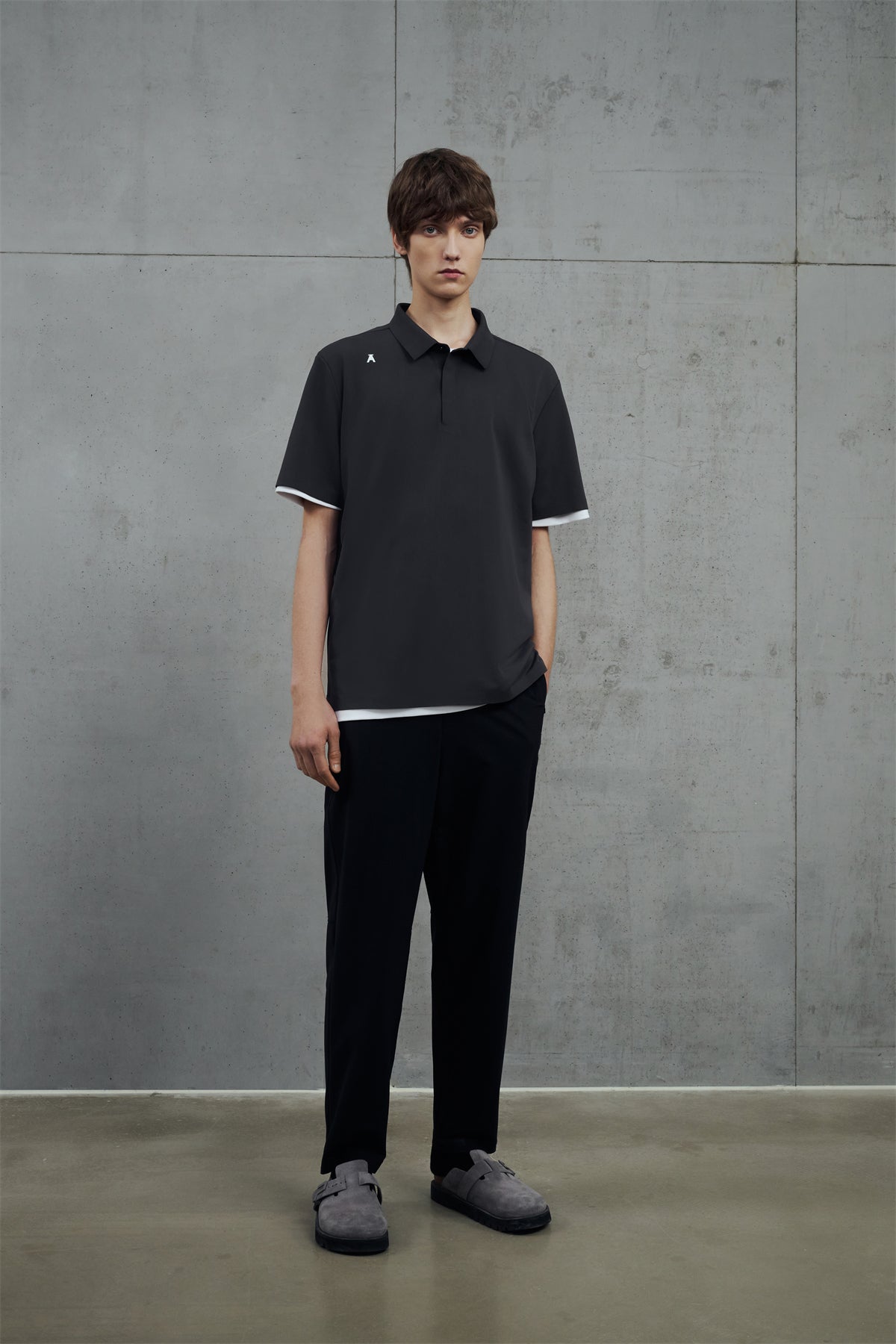 Men's Slim-Fit Printed Polo Shirt