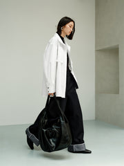 Women's Trench-Style Oversized Shirt